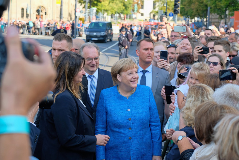 Ankunft Frau Merkel